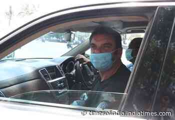Sohail Khan was spotted at brother Salman Khan’s house in Bandra