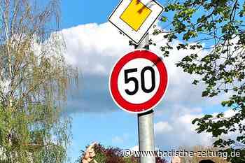 Ein Bürger kämpft für Tempo 50 zwischen Kuhbach und Reichenbach - Lahr - Badische Zeitung