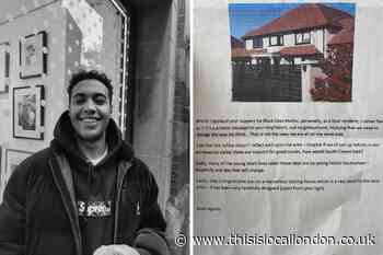 South Cheam man reacts to letter criticising his BLM sign