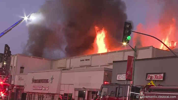 Firefighters Battle 5-Alarm Fire At Abandoned Stockton Theater