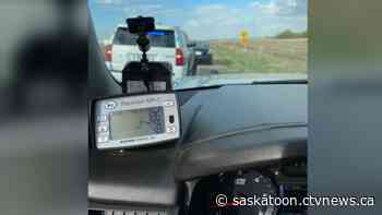Driver handed $1,313 ticket for going twice the speed limit near Saskatoon