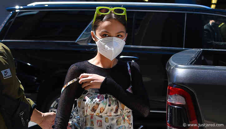 Olivia Rodrigo Wears Dress Covered in Cat Photos While Heading to 'SNL' Rehearsals