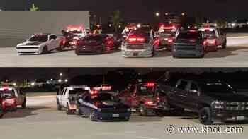 HCSO tows away sports cars and pickup trucks, says stop the 'takeovers and illegal street racing' - KHOU.com