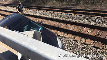 Vehicle Stuck On Railroad Tracks On West Carson Street