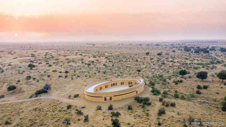 Diana Kellogg Architects creates oval-shaped school in India's Thar Desert