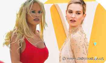 Lily James is 'loves wearing fake DD breasts on AND off set while playing Pamela Anderson' 
