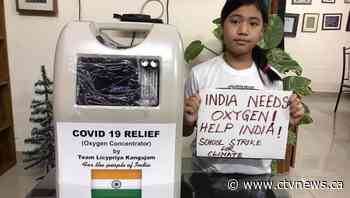 Meet the 9-year-old activist using social media to send oxygen to COVID-19 patients in India - CTV News