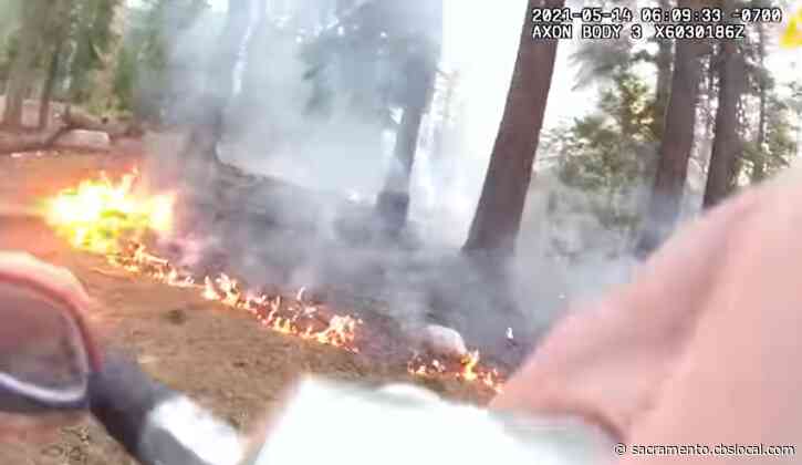 Bodycam Video Shows Officer Putting Out Fire In South Lake Tahoe