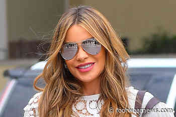 Sofia Vergara Gives Her Twist on the Cardigan Trend in a $17 Sleeveless Bodysuit & $25 Walmart Jeans - Footwear News