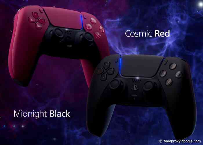 Black and Red PlayStation 5 DualSense controllers unveiled by Sony