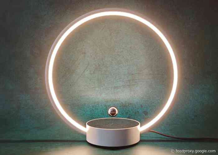 Unique CIRCLO table lamp with levitating switch (final day)