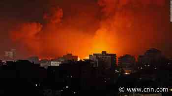 Israel bombs the house of Hamas' Gaza leader and obliterates a family's home in Gaza, as Hamas launches more than 100 rockets towards Israel