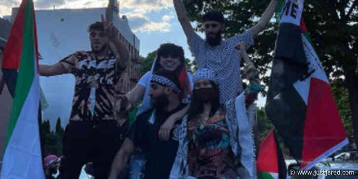Bella Hadid Joins Protest in NYC in Support of Palestine