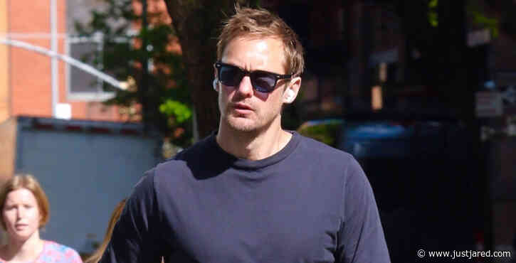 Alexander Skarsgard Soaks Up the Sunny Weather with a Walk in NYC
