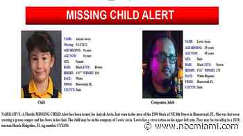 Alert Issued for Missing Child From Homestead