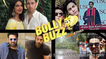 Bolly Buzz: Priyanka Chopra's husband hospitalised; Shah Rukh Khan's son Aryan Khan's graduation pic goes viral