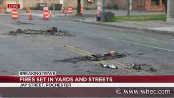 Rochester Police: Debris fires on Jay and Orchard Street followed Sunday protests