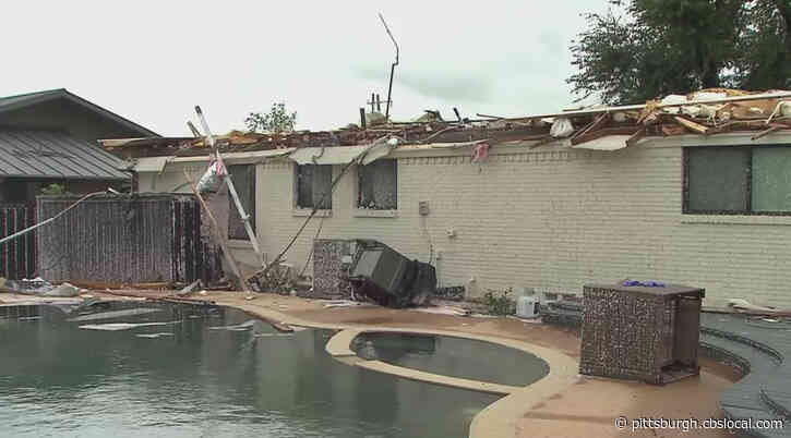 ‘This Is Trying On Your Soul’: Possible Tornado Rips Roof Off Home — Just 2 Years After Rebuild From October 2019 Storm