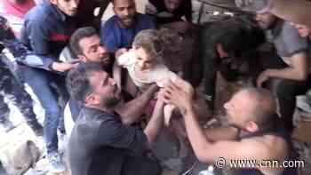 6-year-old airstrike survivor pulled from rubble