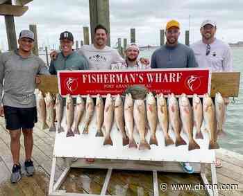 Kansas City Chiefs players Patrick Mahomes and Travis Kelce visit Port Aransas