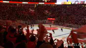 Thousands return to PNC Arena as Carolina Hurricanes clinch Game 1 with 5-2 victory over Predators