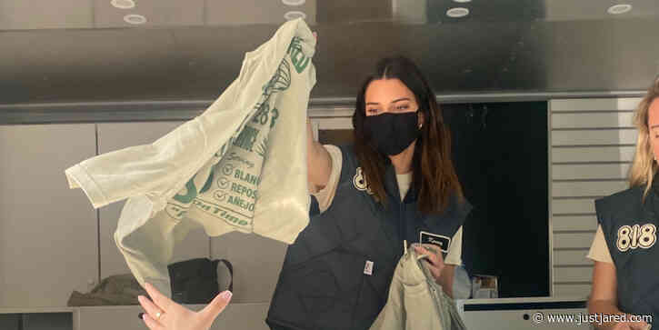 Kendall Jenner Drives A Delivery Truck To Promote Her New Tequila Brand 818