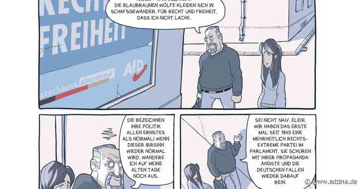 Joachim Schneidmadl positioniert sich mit Comic-Satire gegen rechtsradikale Strömungen
