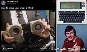 Internet: Hilarious video resurfaces showing the retro technology used to check your emails in 1984