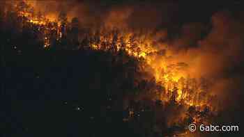 Crews battling wildfire at Brendan T. Byrne State Forest in Burlington County, New Jersey - WPVI-TV