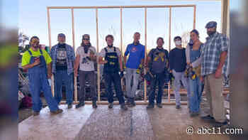 Oakland artists build tiny homes to help unhoused residents living in an encampment