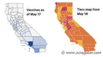Coronavirus: Vaccination totals and county tier status in California on May 18 - OCRegister