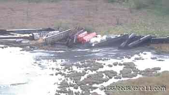 Cleanup underway for derailed train in Albert Lea