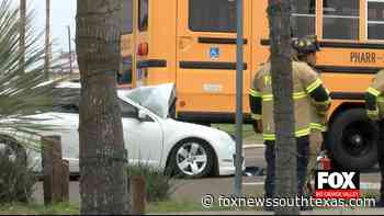 Driver Hospitalized Following Crash Involving A School Bus