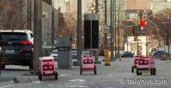 These little pink robots deliver food across Toronto | Dished - Daily Hive