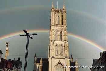 Ook gezien? Dubbele regenboog boven Gent zorgt voor fraaie taferelen