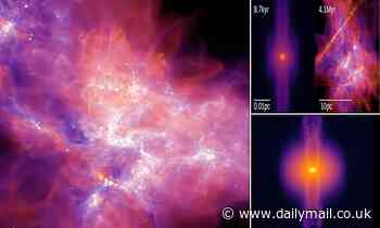 Stunning simulation is the first high-resolution model to show an entire gas cloud where stars form