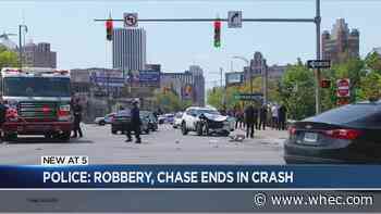 Police: Suspect facing charges after robbery led to crash on East Main near Inner Loop