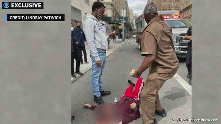 Video: Teen Beaten In Middle Of NYC Street, Robbed Of Nike Air Force One Sneakers — Before UPS Driver Comes To Rescue