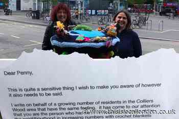 Support flows in for Colliers Wood crochet art group