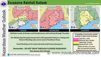 Strong storms prompt tornado watches, warnings throughout Houston region - Houston Chronicle