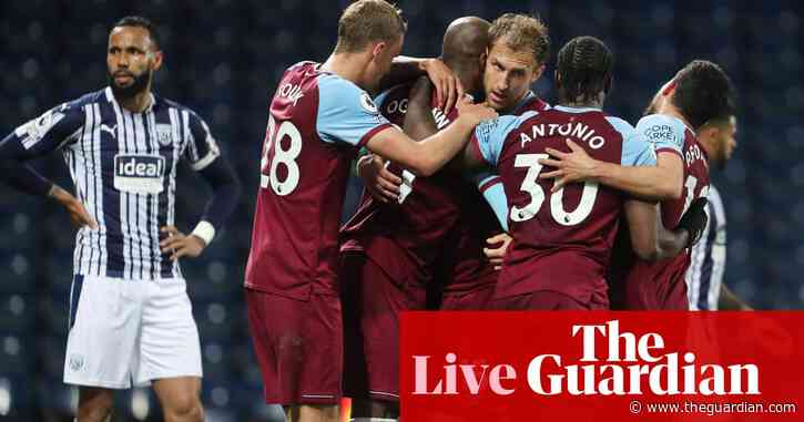 West Brom 1-3 West Ham, Spurs 1-2 Aston Villa: Premier League – as it happened