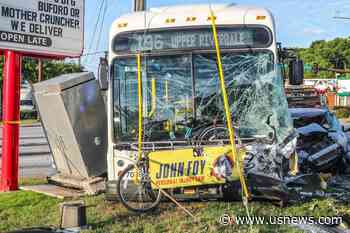 Car Crashes Into Atlanta Bus, Shuts Down Busy Intersection