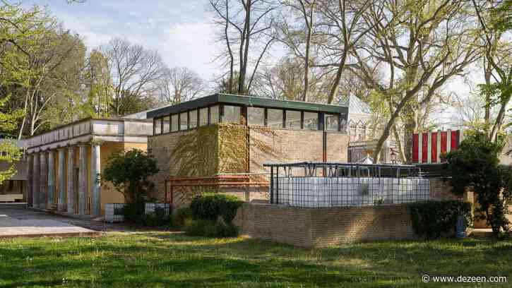 Rainwater flows in and out of Danish Pavilion at Venice Architecture Biennale