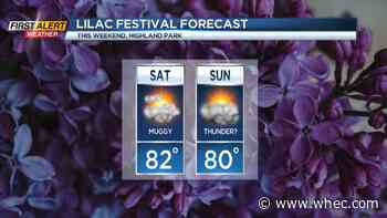First Alert Weather: Warm and muggy days ahead with a few showers this weekend