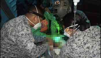 En helicóptero de la Fuerza Área es rescatado bebé índigena en Frontino - Caracol Radio