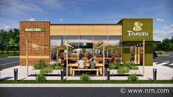 Panera Bread’s new café redesign features a double drive-thru and a new brand logo