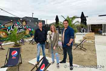 Parking Copacabana omgetoverd tot beachbar met ‘bubbelcontainers’