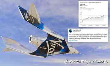 Virgin Galactic shares jump after announcing it will test the SpaceShipTwo Unity on Saturday