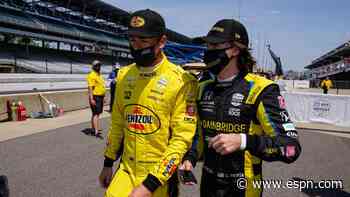 Colton Herta, Scott McLaughlin avoid crash while dodging photo opportunity - ESPN