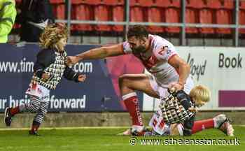 Players can once again share happy moments with families at the game - St Helens Star
